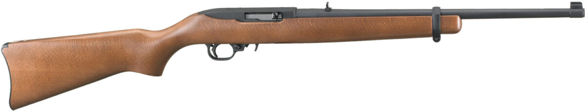 Ruger 1103 10/22 Carbine Full Size 22 LR 10+1 18.50" Satin Black Alloy Steel Barrel, Satin Black Aluminum Receiver, Fixed Hardwood Stock, Right Hand 1 70280