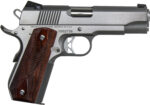 Dan Wesson 01912 Commander Classic *CA Compliant 45 ACP 8+1 4.25" Stainless Match Grade Barrel, Brushed Stainless Steel Serrated Slide & Bobtail Frame, Wood Grip, Ambidextrous 2 95400