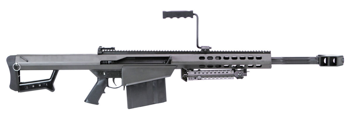 Barrett 13318 M82A1 50 BMG 10+1 20" Chrome-Lined Fluted Barrel, Black Cerakote Steel Receiver, Black Fixed Stock w/Sorbothane Recoil Pad, M1913 Optics Rail, Includes Hard Carry Case 1 9857