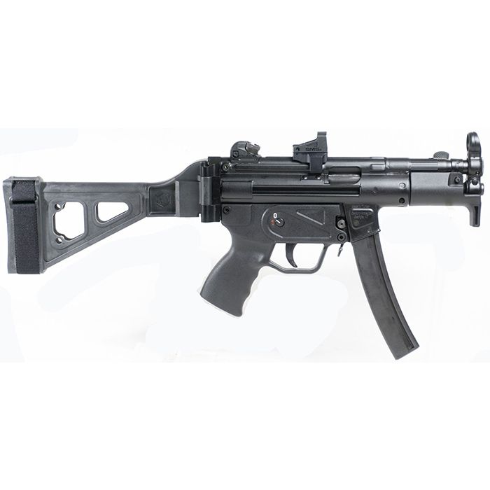 Century Arms AP5-M Pistol - Black | 9mm | 4.6" Barrel | 2 x 30rd Mags | Folding SB Tactical Brace | Shield SMS2 Optic 1 hg6036bv n