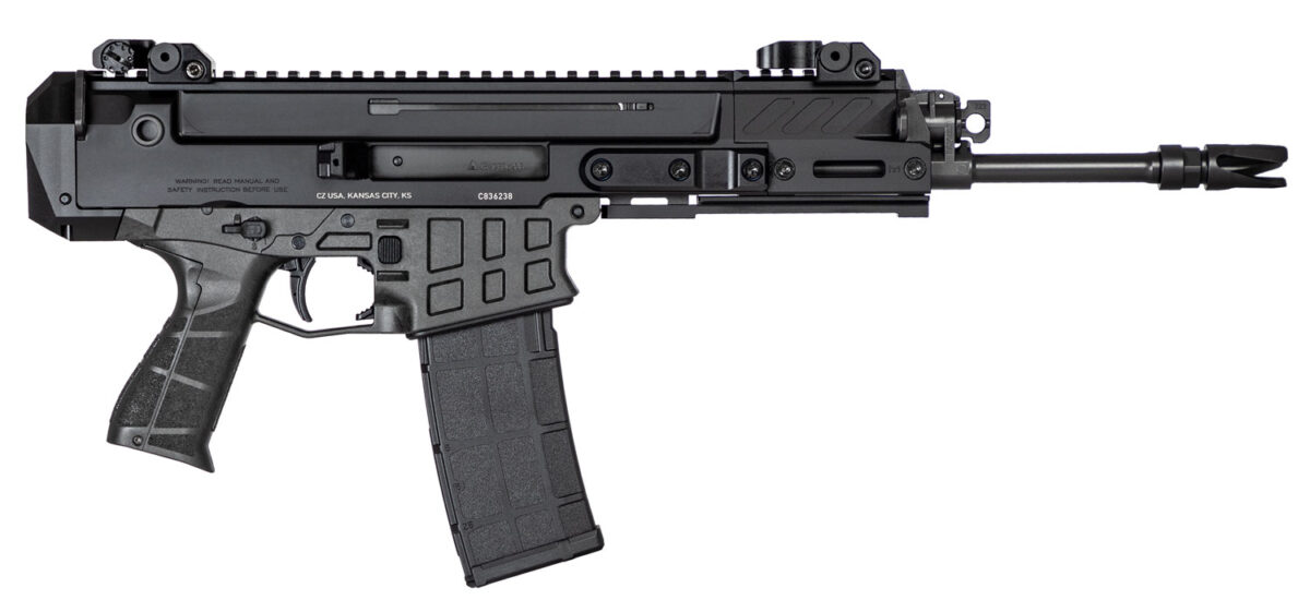 CZ-USA 91451 Bren 2 MS 5.56x45mm NATO 30+1 11.14" Black Cold Hammer Forged Barrel & Frame, Black Polymer Grips 1 107690