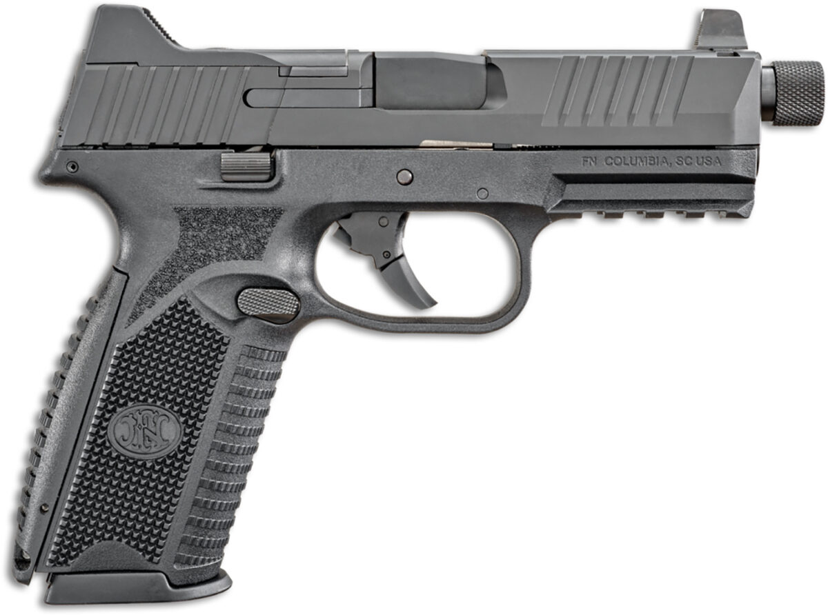 FN 66100527 509T 9mm Luger 10+1, 4.50" Black Steel Threaded Barrel, Matte Black Optic Ready/Serrated Stainless Steel Slide, Matte Black Polymer Frame w/Picatinny Rail 1 107906