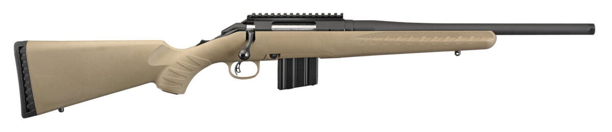Ruger 26981 American Ranch Full Size 350 Legend 5+1 16.38" Matte Black Threaded Barrel, Matte Black Picatinny Rail Steel Receiver, Flat Dark Earth Fixed Synthetic Stock, Right Hand 1 113177