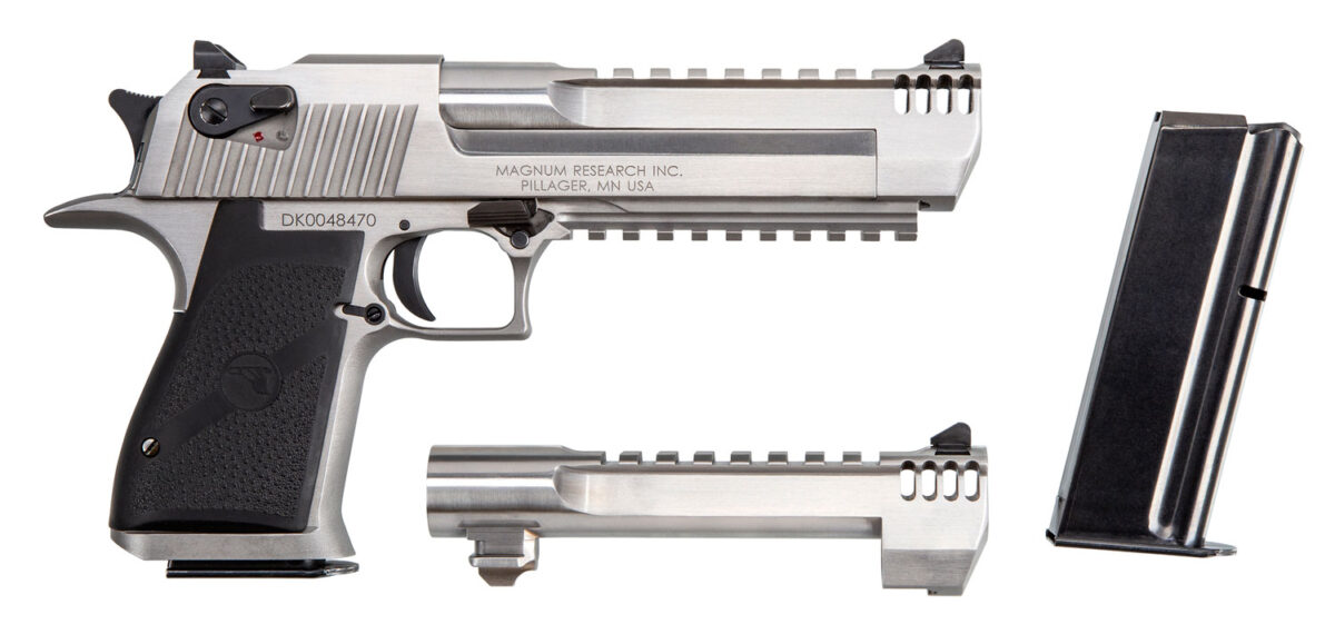 Magnum Research DE50429SRMB Desert Eagle Mark XIX Conversion Combo 50 AE/429 DE 6" 7+1 Overall Stainless Steel Black Rubber Grip 1 113394