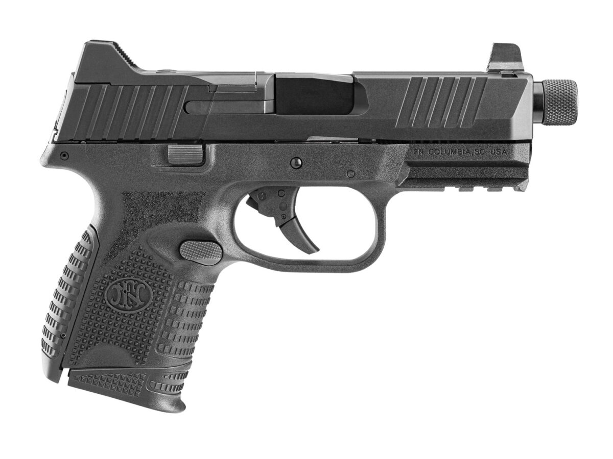 FN 66100782 509CT w/Optic Compact 9mm Luger 12+1/24+1, 4.32" Black Steel Threaded Barrel, Black PVD Optic Cut/Serrated Stainless Steel Slide, Black Polymer Frame w/Picatinny Rail 1 123431