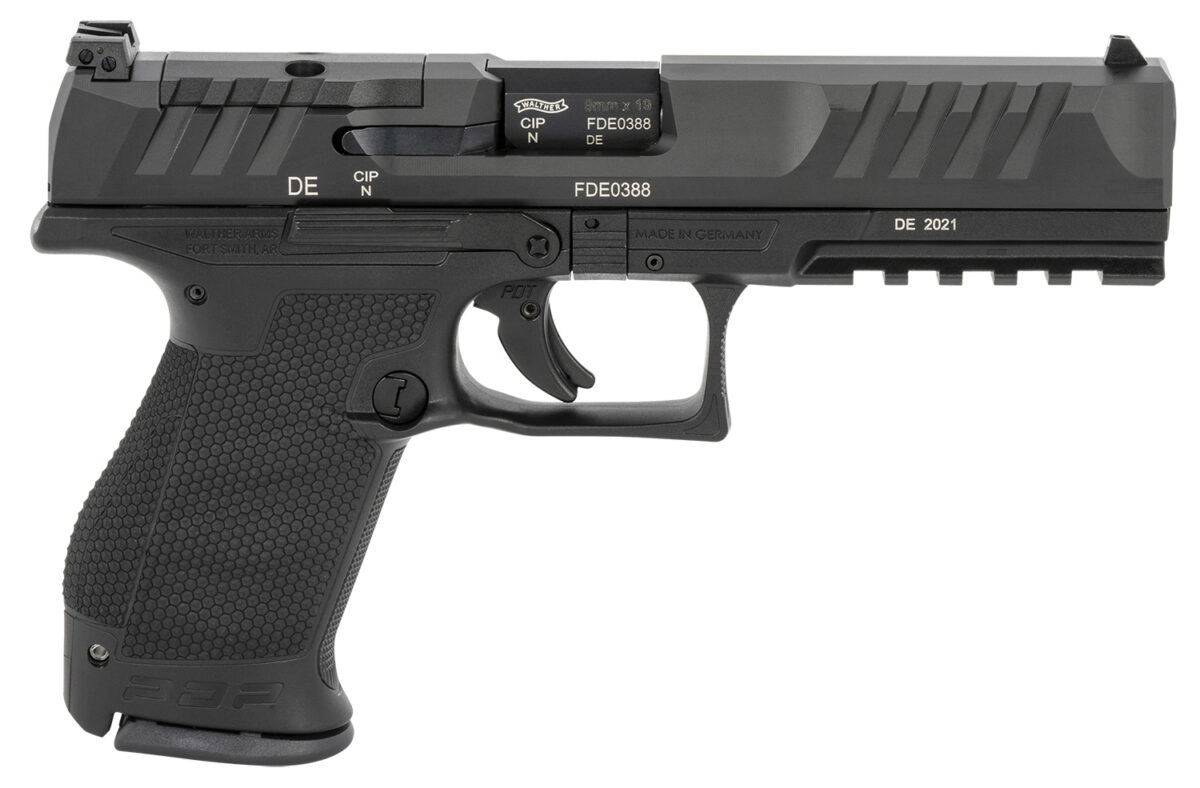Walther Arms 2844222 PDP Compact Frame 9mm Luger 15+1 5" Black Steel Barrel, Black Optic Ready/Serrated Steel Slide, Black Polymer Frame w/Picatinny Rail, Textured Polymer Grip, Ambidextrous 1 135717
