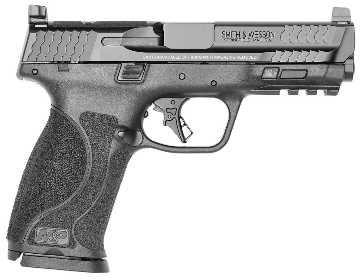 Smith & Wesson 13564 M&P M2.0 Full Size 9mm Luger 17+1, 4.25" Black Armornite Stainless Steel Barrel & Optic Ready/Serrated Slide, Matte Black Polymer Frame w/Picatinny Rail 1 141688