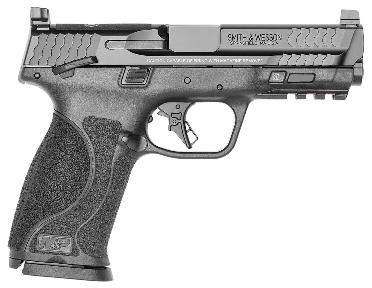 Smith & Wesson 13567 M&P M2.0 Full Size 9mm Luger 17+1, 4.25" Black Stainless Steel Barrel & Optic Ready/Serrated Slide, Matte Black Polymer Frame w/Picatinny Rail 1 141689