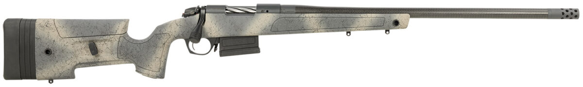 Bergara Rifles B14S382CF B-14 HMR Carbon Wilderness 6.5 Creedmoor 5+1 24" Carbon Fiber Wrapped Barrel, Woodland Camo Molded with Mini-Chassis Stock, Right Hand 1 142694