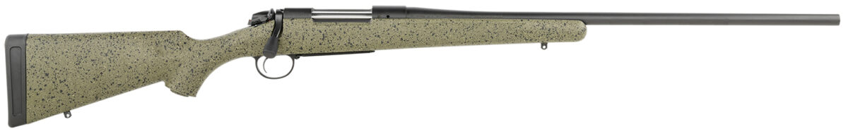 Bergara Rifles B14LM102C B-14 Hunter 7mm Rem Mag 3+1 24", Graphite Black Cerakote Barrel, SoftTouch Speckled Green Stock 1 142733