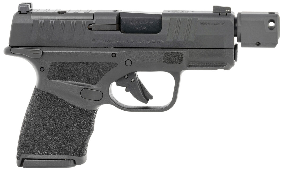 Springfield Armory HC9389BTOSPMSLC Hellcat Micro-Compact OSP 9mm Luger 3.80" Threaded/Compensated 10+1, Black, Polymer Frame, Serrated/Optic Cut Slide, Manual Safety 1 148512