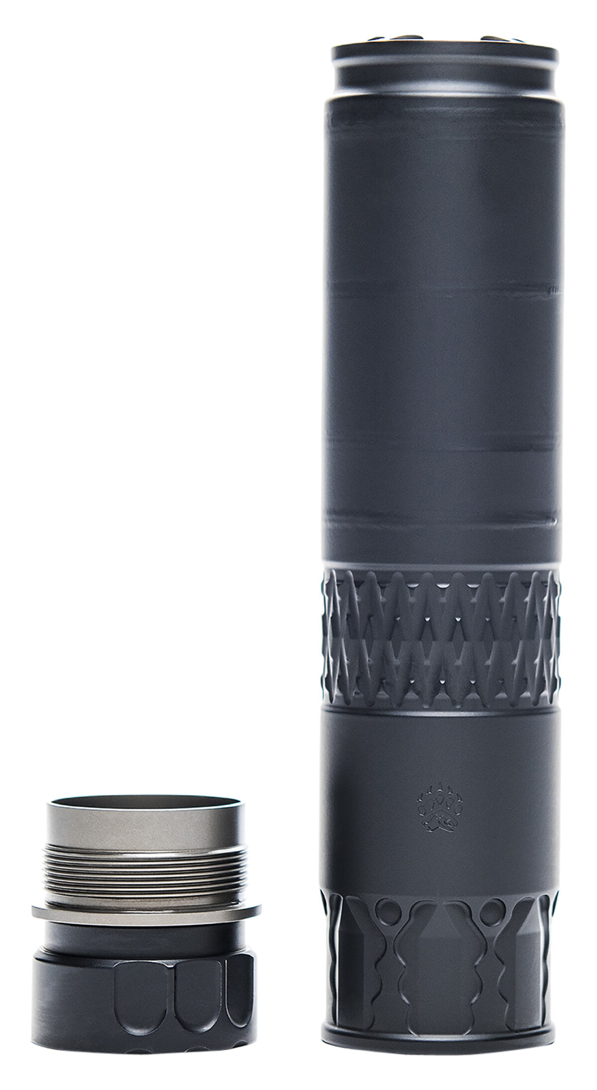 Rugged Suppressors AK360 Alaskan360 36 Cal 1.60" D, Rated Up to 338 Lapua, 130.80 dB (308 Win), Black Stainless Steel, R.U.M. Mount Included 1 149712