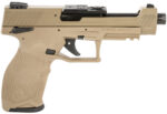 Taurus 1TX22C15UFCK TX22 Competition 22 LR 16+1 5.40" Matte Black Bull/Steel/Threaded Barrel, Flat Dark Earth Aluminum/Optic Cut/Serrated Slide & Polymer Frame w/Picatinny Rail w/FDE Polymer Grips 2 149976