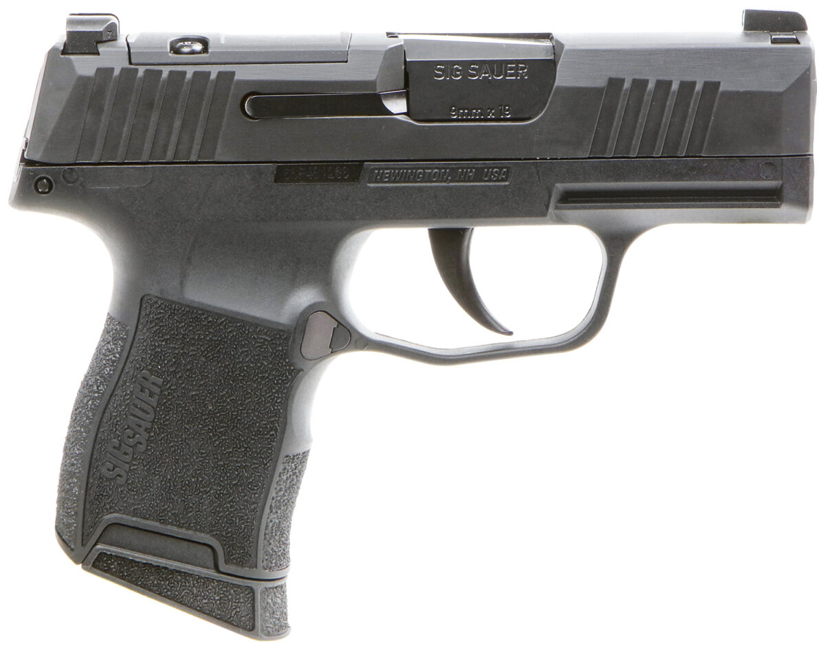 Sig Sauer 3659BXR3P P365 BXR Micro-Compact 9mm Luger 10+1 3.10" BlackBarrel, Black Nitron Optic Ready/Serrated Slide, Black Polymer Grips 1 154486
