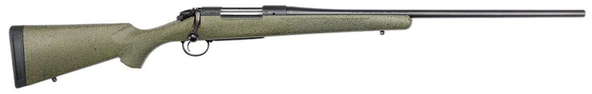Bergara Rifles B14LM1013C B-14 Hunter 7mm PRC 3+1, 22" Graphite Black Cerakote #4 Tapered Steel Barrel, Graphite Black Cerakote Steel Receiver, Green Speckled Fixed w/SoftTouch Synthetic Stock 1 160166
