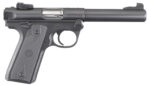 Ruger Mark IV 22/45 22 LR 10+1, 5.50" Stainless Bull Barrel, Blued Drilled & Tapped Steel Receiver & Polymer Frame, Black Checkered Polymer Grip Ambidextrous 2 161596