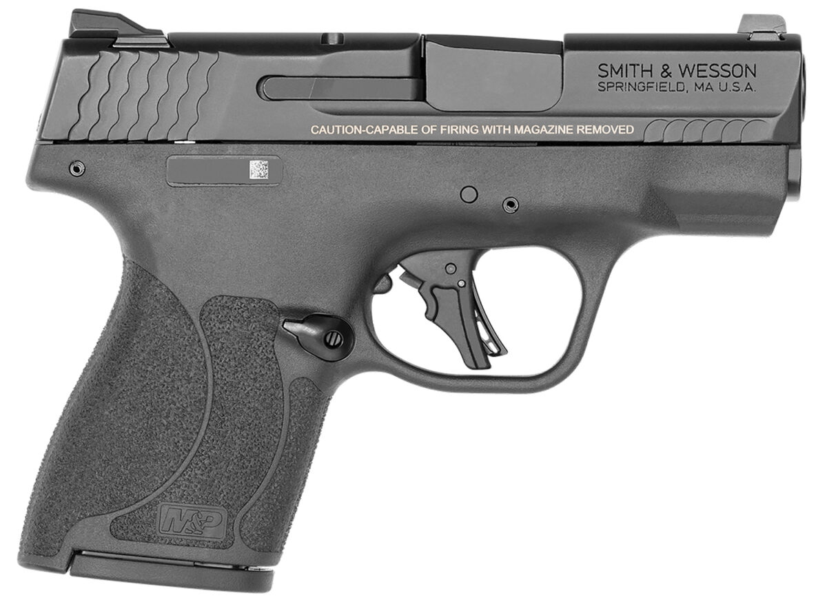 Smith & Wesson 14203 M&P Shield Plus Micro-Compact Frame 9mm Luger 10+1 3.10" Black Armornite Steel Barrel & Serrated Slide, Black Polymer Frame, Black Polymer Grip, Thumb Safety 1 166066