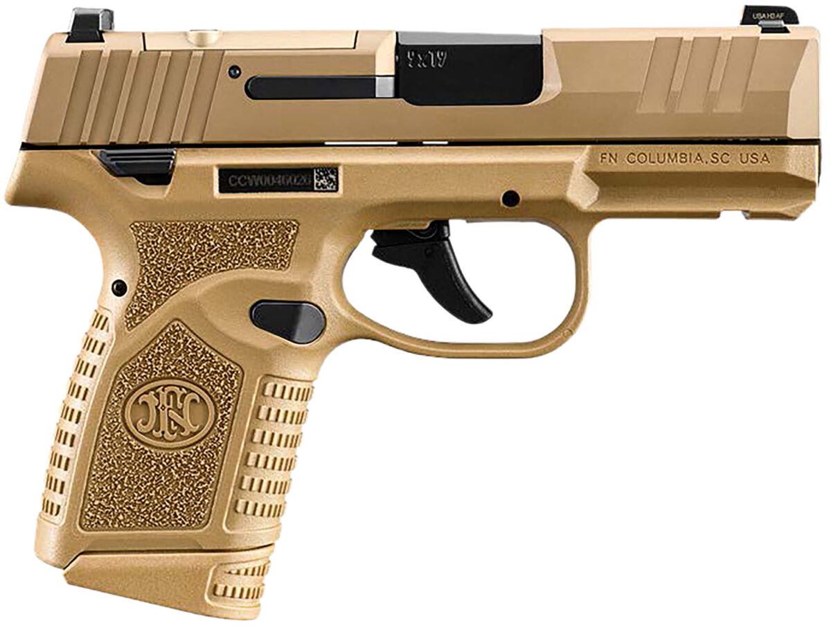 FN 66101419 Reflex MRD 9mm Luger 15+1 11+1 3.30" Micro-Compact Frame Flat Dark Earth PVD Optic Ready/Serrated Steel Slide w/Picatinny Rail Stippled Grip Ambidextrous 1 169901