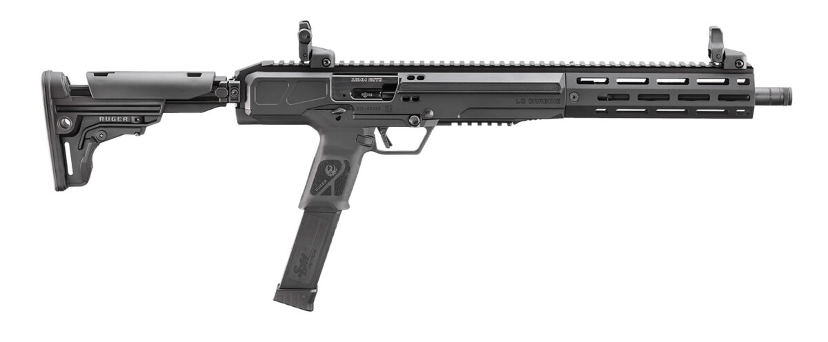 Ruger 19307 LC Carbine 10mm Auto 30+1 16.25" Black Anodized Threaded Barrel, Black Anodized Picatinny Rail Aluminum Receiver, M-LOK Handguard, Adj Folding Black Polymer Stock, Ambidextrous 1 171077