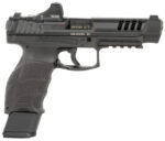 HK 81000878 VP9L SCS 9mm Luger 10+1 5" Black Polygonal Rifled Barrel, Long/Lightening Cuts/Optic Cut SCS Steel Slide, Polymer Frame w/Picatinny Rail, Black Interchangeable Backstrap Grip 2 172682