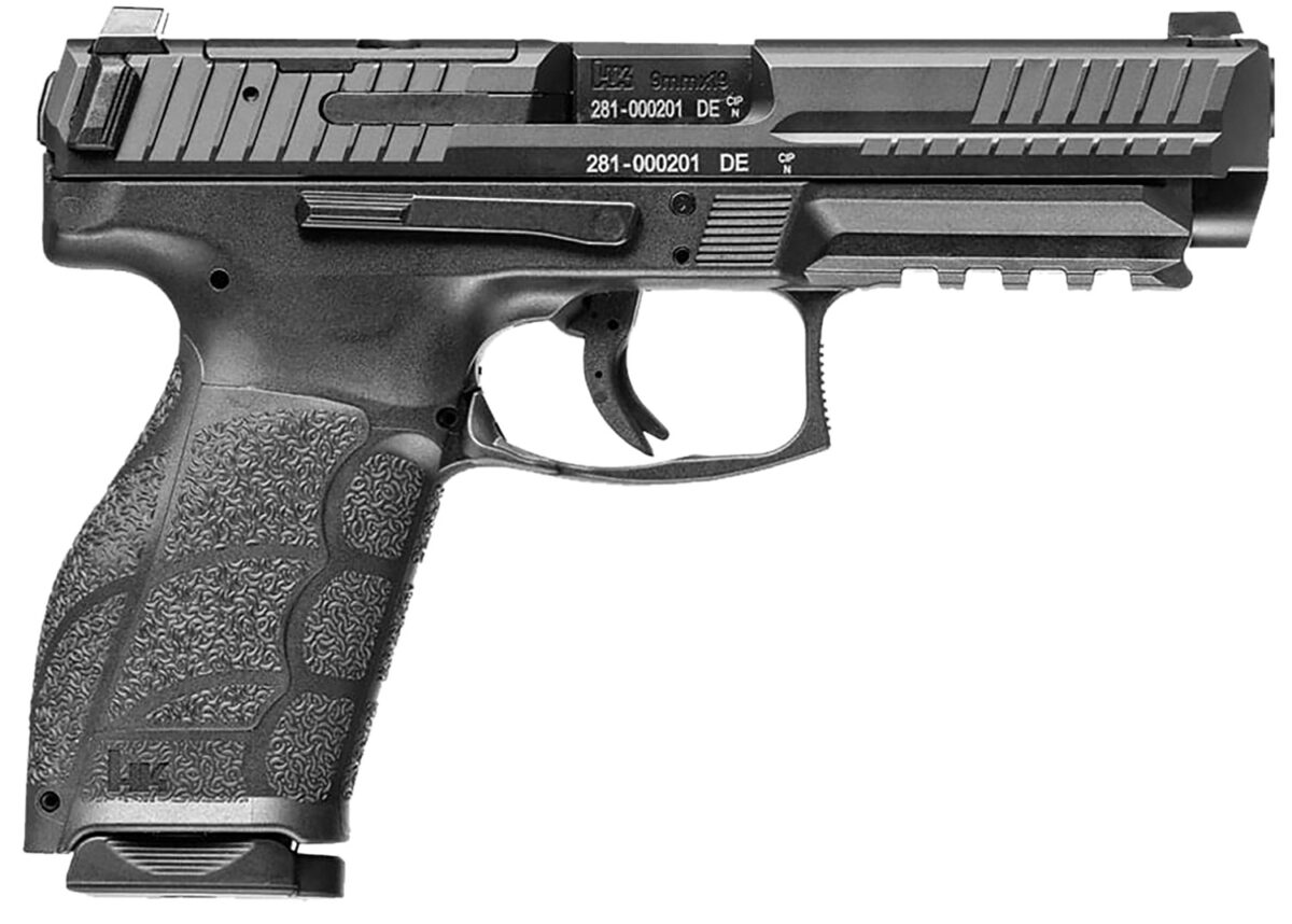 HK 81001058 VP9A1 K Compact Frame 9mm Luger 10+1 4.09" Black Steel Barrel, Black Optic Ready/Serrated Steel Slide, Black Polymer Frame w/Picatinny Rail, Black Polymer Grip, Ambidextrous 1 172686