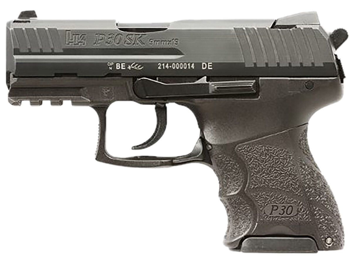 HK 81001107 P30SK V3 Sub-Compact Frame 9mm Luger 12+1/15+1 3.27" Black Steel Barrel, Black Cerakote Serrated Steel Slide, Black Polymer Frame w/Picatinny Rail, Ambidextrous 1 172697