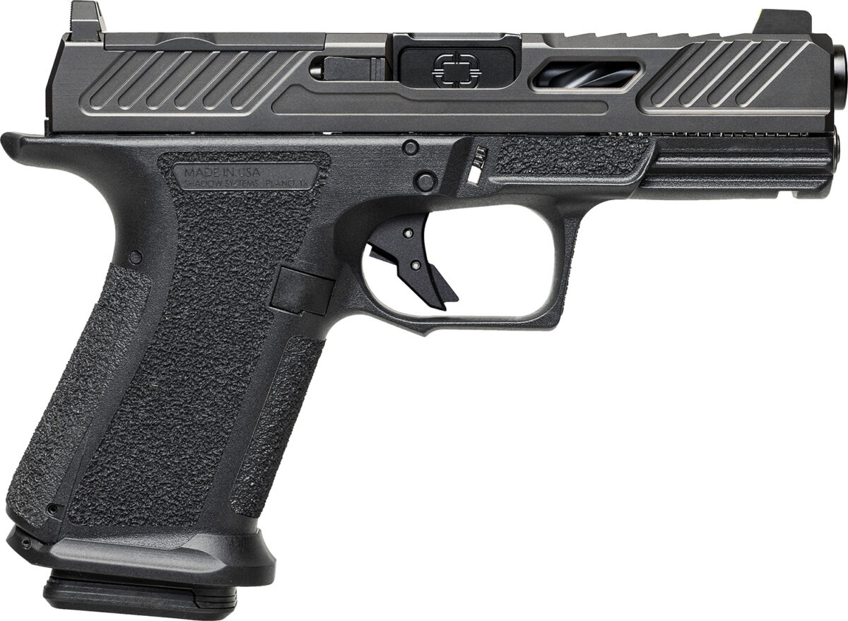 Shadow Systems SS1040CA MR920 Elite 9mm 10+1 Black Black Nitride Optic Cut/Serrated/Window Cut Stainless Steel Slide Black Black Interchangeable Backstrap Grip *CA Compliant 1 172951