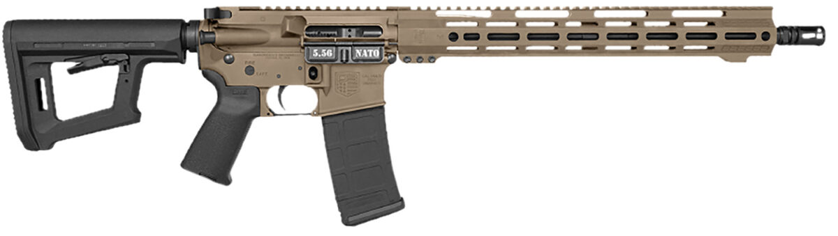 Diamondback DB1718K061 DB15 Carbon Series 5.56 NATO 30+1 16" Black Nitride Threaded Barrel, Flat Dark Earth Cerakote Picatinny Rail Aluminum Receiver, Adjustable Black Synthetic Stock, Magpul MOE Grip 1 174472