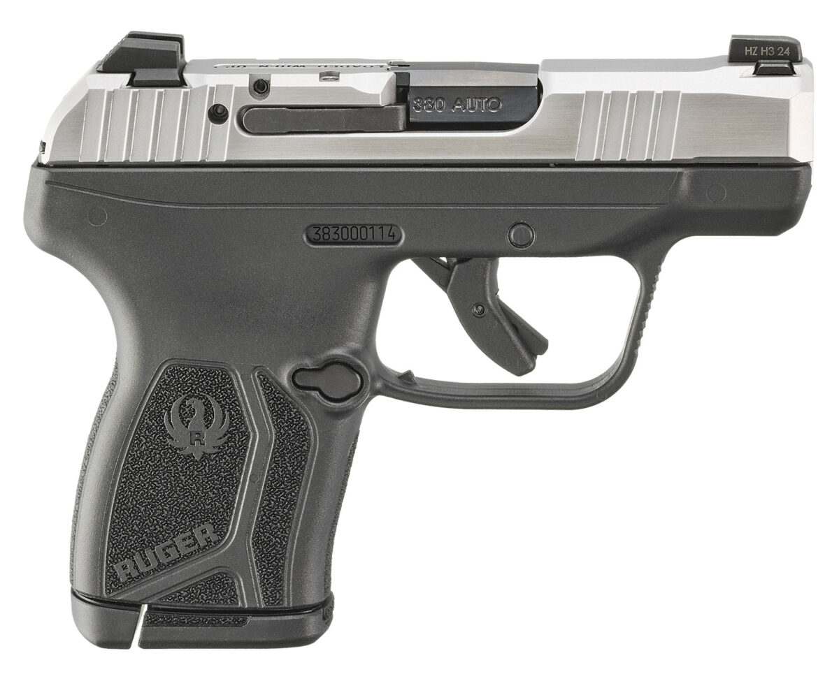 Ruger 13748 LCP Max *CA Complaint Compact Frame 380 ACP 10+1 2.80" Black Oxide Alloy Steel Barrel, Matte Stainless Serrated Steel Slide, Black Polymer Frame, Black Polymer Grip 1 174589