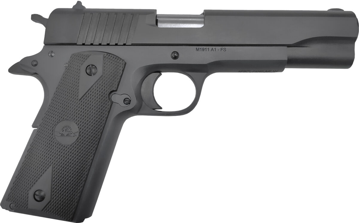 Rock Island 56867 GI Sports South Exclusive Full Size Frame 10mm Auto 8+1 5" Black Bull Barrel, Black Parkerized Serrated Steel Slide, Black Parkerized Steel Frame w/Beavertail, Black Rubber Grip 1 177384