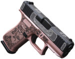 Glock UX4350204FRNGLRG G43X Sub-Compact Frame 9mm 10+1 3.41" Black GMB Barrel Black w/White Scroll Cerakote, Serrated Steel Slide Rose Gold Lace w/Rose Cerakote Polymer Frame & Grip 2 179179
