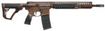 Daniel Defense 0208815126011 DDM4 M4A1 5.56x45mm NATO 30+1 14.50" Barrel w/Flash Suppressor, Mil-Spec Brown Cerakote, 6 Position Stock w/SoftTouch Overmolding 2 3499