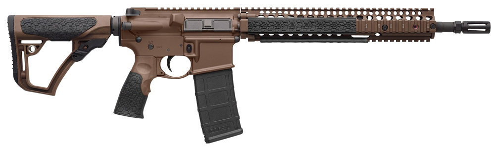 Daniel Defense 0208815126011 DDM4 M4A1 5.56x45mm NATO 30+1 14.50" Barrel w/Flash Suppressor, Mil-Spec Brown Cerakote, 6 Position Stock w/SoftTouch Overmolding 1 3499