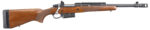 Ruger 6837 Scout 450 Bushmaster 4+1 16.10" Barrel With Hybrid Muzzle Brake, Matte Black Alloy Steel, American Walnut Stock, Optics Ready 2 35364