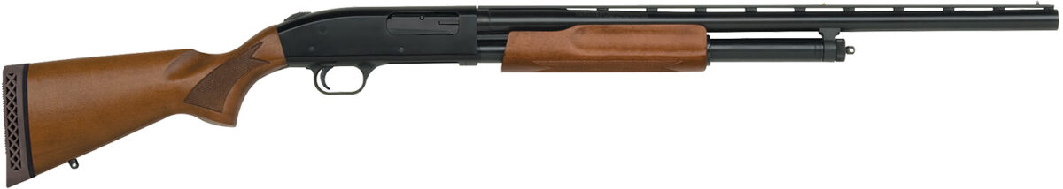 Mossberg 52132 500 Bantam Youth 12 Gauge Pump 3" 5+1 24" Blued Vent Rib Barrel, Blued Steel Receiver, Fixed Hardwood Stock, Right Hand, Accu-Set Chokes 1 46020