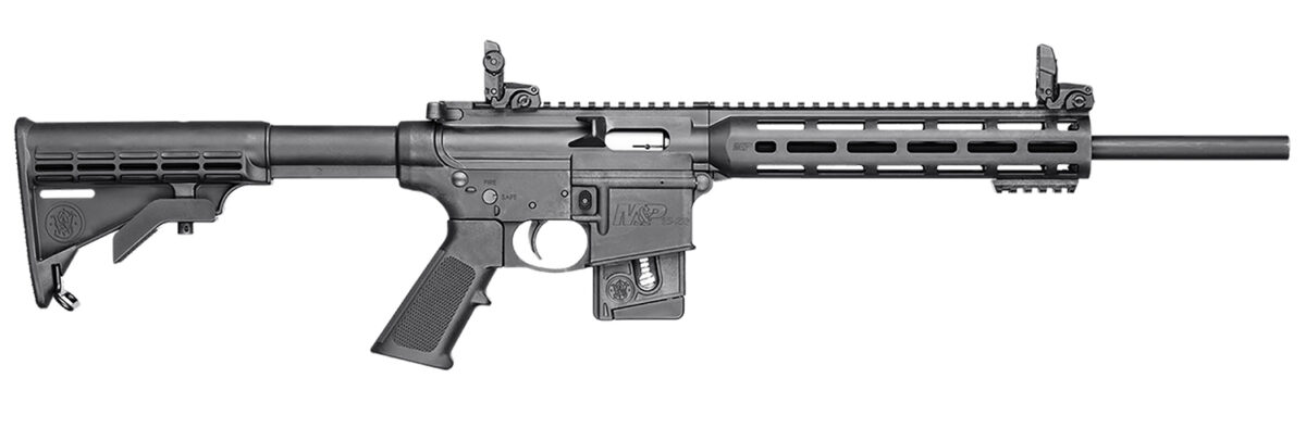 Smith & Wesson 10207 M&P15-22 Sport *CT,MA,MD,NJ Compliant 22 LR Caliber with 10+1 Capacity, 16.50" Barrel, Matte Black Metal Finish & Fixed CAR Black Synthetic Stock Right Hand 1 5258