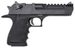 Magnum Research DE50L5IMB Desert Eagle L5 50 AE 5" with Muzzle Brake 7+1 Black Hardcoat Anodized Aluminum Frame Black Carbon Steel Slide Black Hogue Wraparound Rubber Grip 2 53182