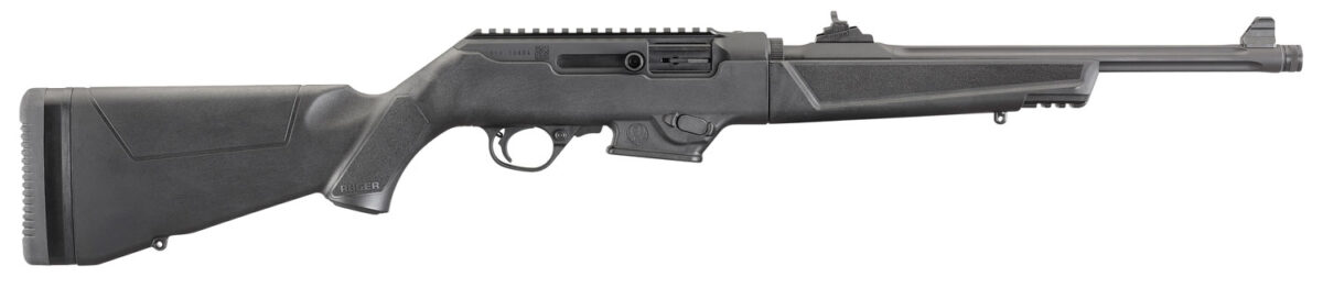 Ruger 19100 PC Carbine 9mm Luger 17+1 16.12" Threaded/Fluted Barrel, Type III Hard Coat Anodized Aluminum Alloy Receiver, Synthetic Stock, Optics Ready 1 56184