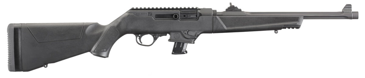 Ruger 19101 PC Carbine *NY/CA Compliant 9mm Luger 10+1 16.12" Fluted Barrel, Type III Black Hard Coat Anodized Receiver, Synthetic Stock, Optics Ready 1 56185