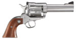 Ruger 0309 Blackhawk 357 Mag 6rd 4.63" Satin Stainless Steel Barrel, Cylinder & Frame, Hardwood Grip, Transfer Bar Safety, Exposed Hammer 2 70164