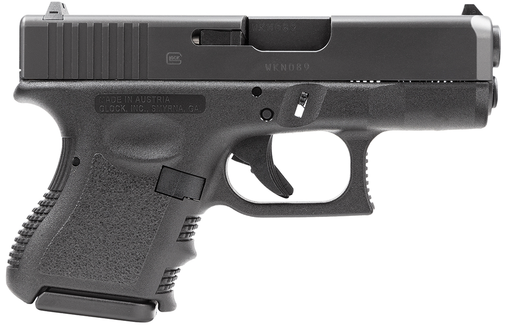 Glock PI2650201 G26 Gen3 *CA Compliant Sub-Compact 9mm Luger 10+1 3.43" Black Polygonal Rifled Barrel, Matte Black Serrated Slide, Black Polymer Frame, Black Textured Finger Grooved Polymer Grip 1 73391