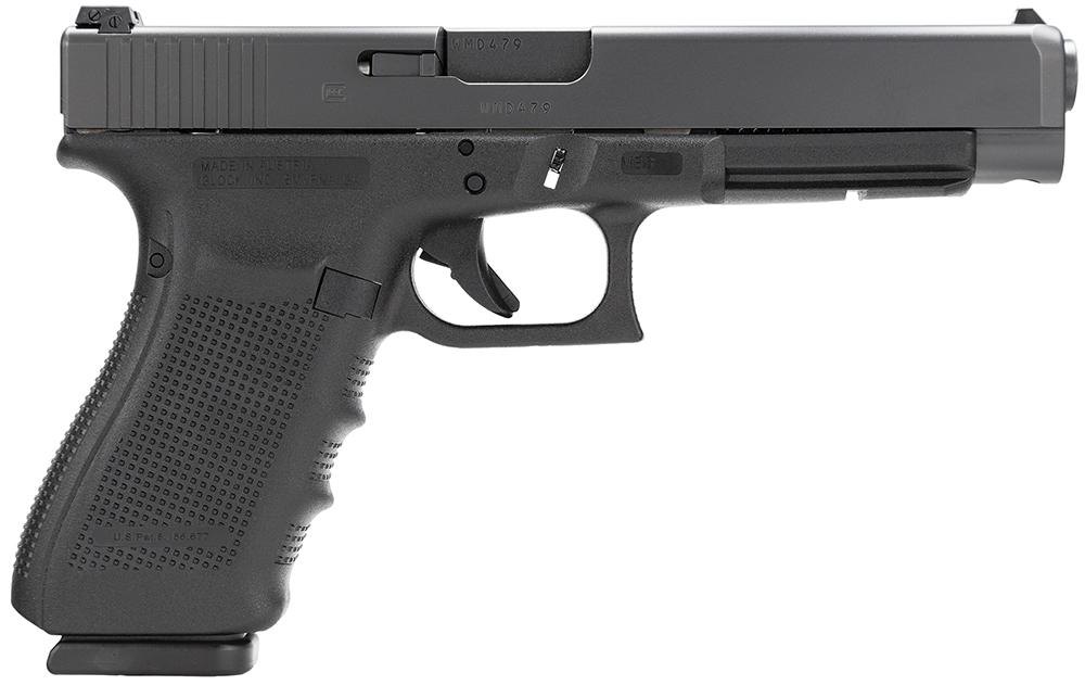 Glock PG4130101 G41 Gen4 Competition 45 ACP 10+1 5.31" Barrel, Black Frame & Slide, Finger Grooved Rough Texture Grip, Modular Backstrap, Reversible Mag. Catch, Safe Action Trigger 1 90341