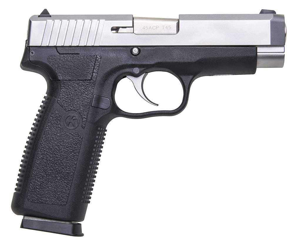 Kahr Arms CT4543 CT45 45 ACP 7+1 4" Stainless Steel Barrel, Matte Serrated Stainless Steel Slide, Black Polymer Frame, Black Textured Polymer Grip, Right Hand 1 90794