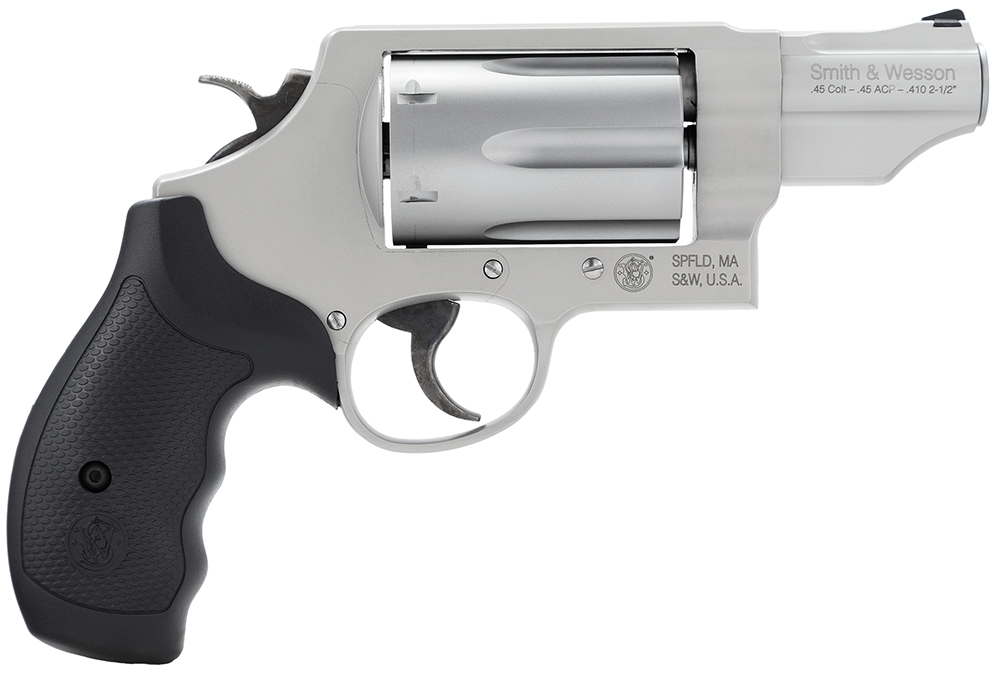 Smith & Wesson 160410 Governor 45 Colt (LC) Or 2.50" 410 Gauge, 2.75" Stainless Barrel, 6rd Stainless Cylinder, Matte Silver Scandium Alloy Z-Frame, Black Polymer Grip 1 90977