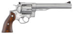 Ruger 5041 Redhawk Large Frame 44 Special/44 Rem Mag 6rd, 7.50" Satin Stainless Steel Barrel, Dual Chambered Satin Stainless Cylinder & Frame, Hardwood Grip 2 107283