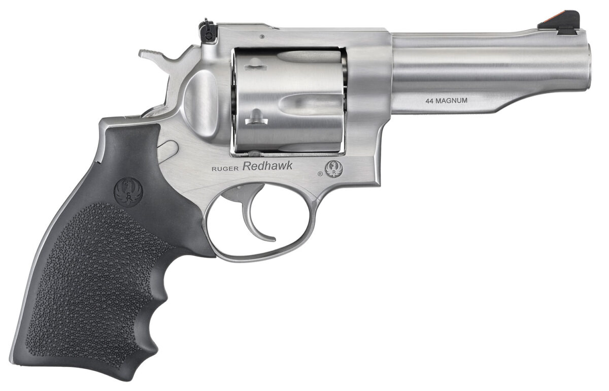 Ruger 5044 Redhawk 44 Special/44 Rem Mag 6rd, 4.20" Satin Stainless Steel Barrel, Dual Chambered Satin Stainless Cylinder, Satin Stainless Steel Frame, Hardwood Grip, Exposed Hammer 1 107285