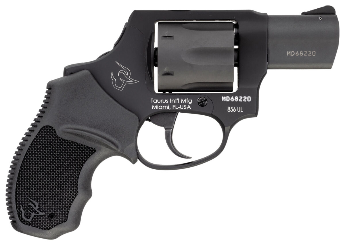 Taurus 2-856021ULCH 856 Ultra-Lite 38 Special +P 6rd 2" Matte Black Carbon Steel Cylinder & Barrel Matte Black Anodized Aluminum Frame Black Rubber Grip (Concealed Hammer) 1 112522