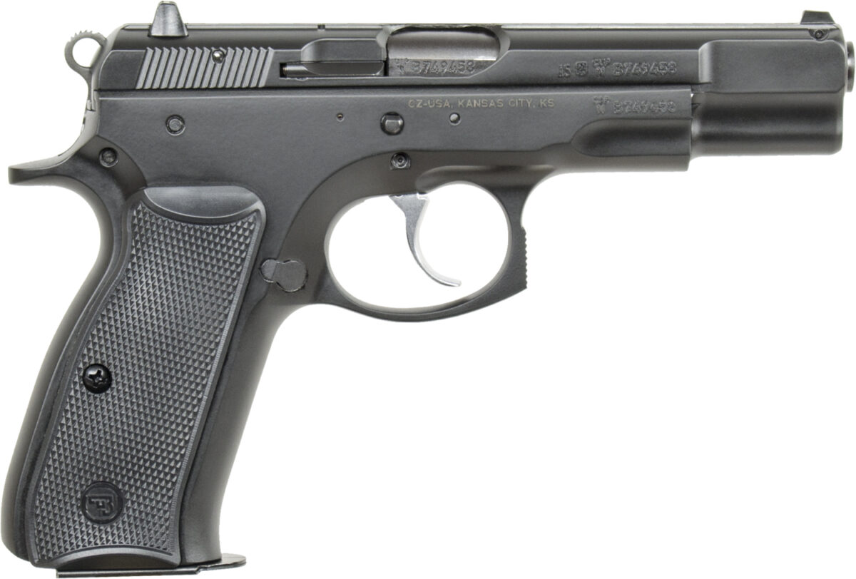 CZ-USA 91102 CZ 75 B 9mm Luger 16+1 4.60" Steel Barrel, Black Serrated Steel Slide, Black Polycoat Steel Frame w/Beavertail, Black Plastic Grip 1 13655