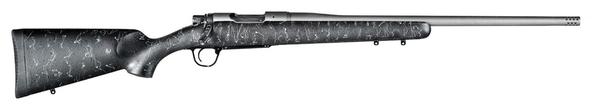 Christensen Arms 8010102100 Mesa 6.5 PRC 4+1 24" Threaded Barrel, Tungsten Gray Cerakote, Black with Gray Webbing Stock 1 145774