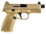 FN 66100746 509MT 9mm Luger 10+1, 4.50" Black Target Crown/Threaded Steel Barrel, Flat Dark Earth Optic Cut/Serrated Steel Slide, Flat Dark Earth Polymer Frame w/Picatinny Rail, Ambidextrous 2 147417